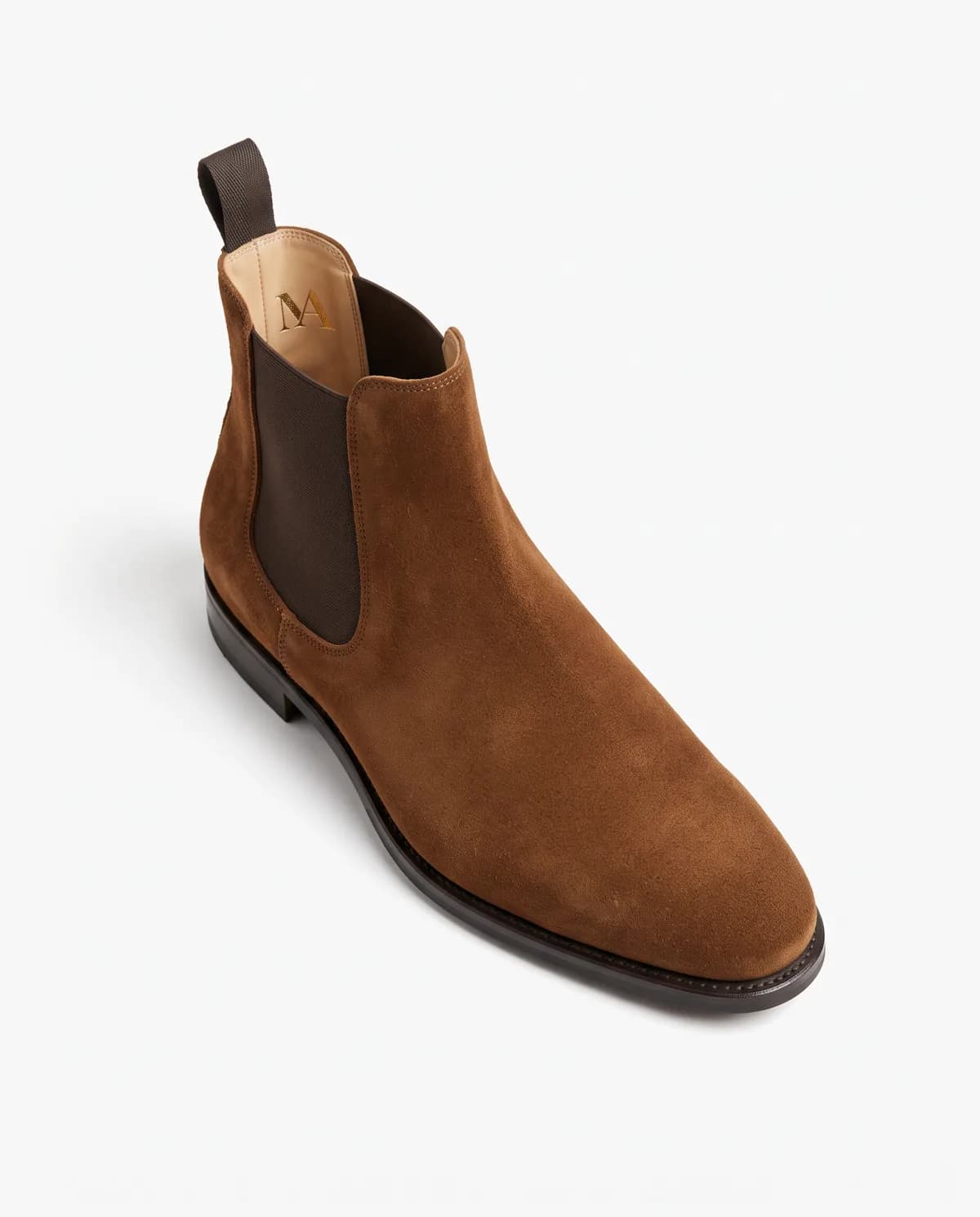 Bottines Chelsea daim marron