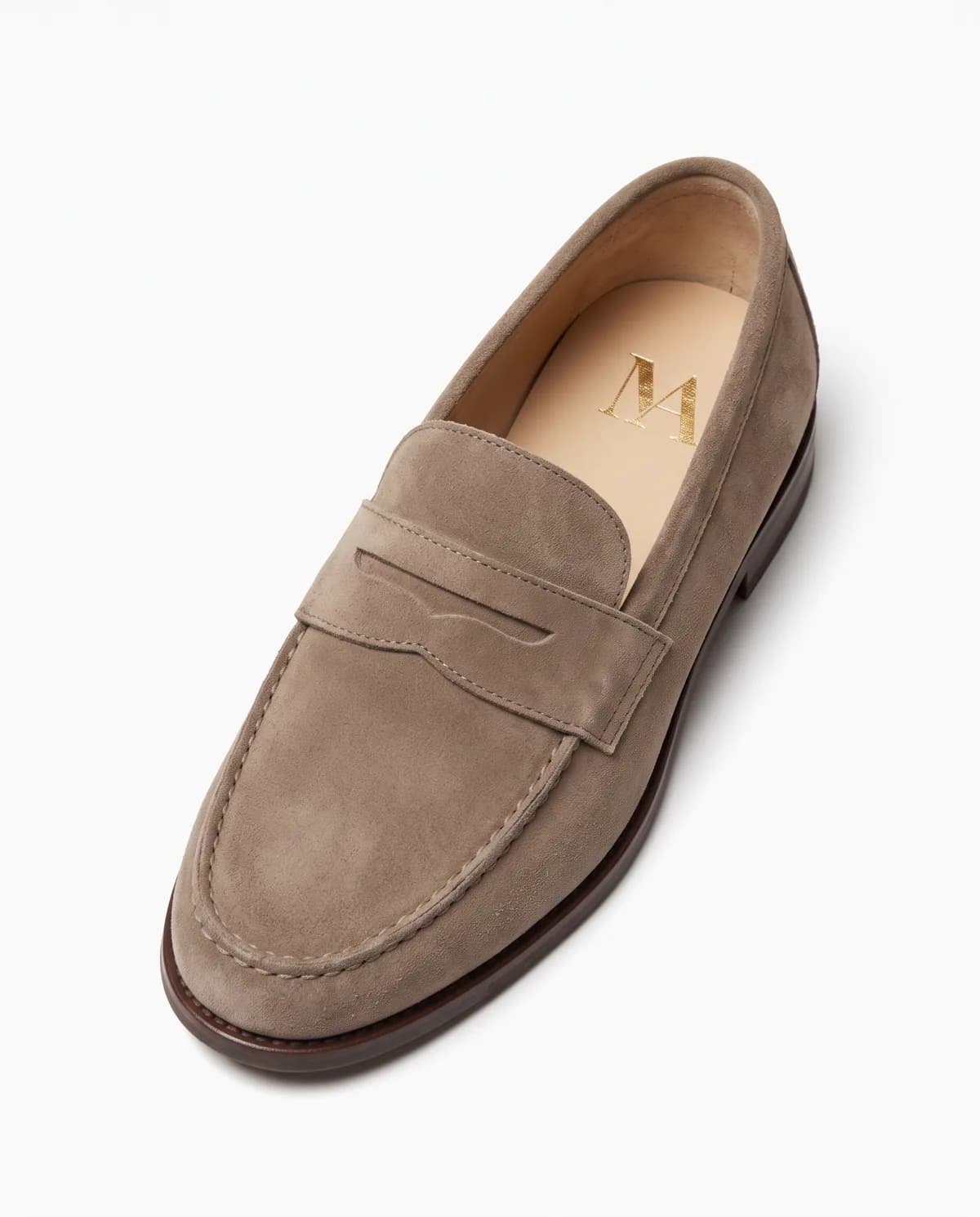 Mocassin daim taupe